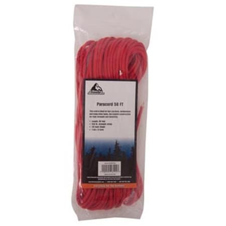 Liberty Mountain Paracord; Red; 50 ft. 447360